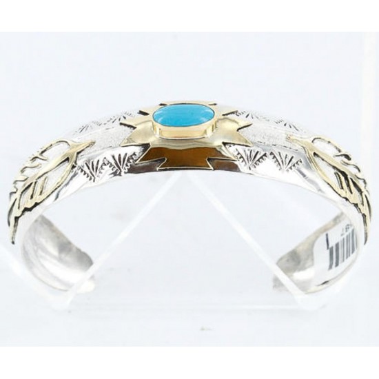 12kt Gold Filled and .925 Sterling Silver Handmade FEATHER Certified Authentic Navajo Turquoise Native American Bracelet 390800842243 All Products 12587-1 390800842243 (by LomaSiiva) 12kt Gold Filled and .925 Sterling Silver Handmade FEATHER Certified Authentic Navajo Turquoise Native American Bracelet 390800842243 All Products 12587-1 390800842243 (by LomaSiiva)