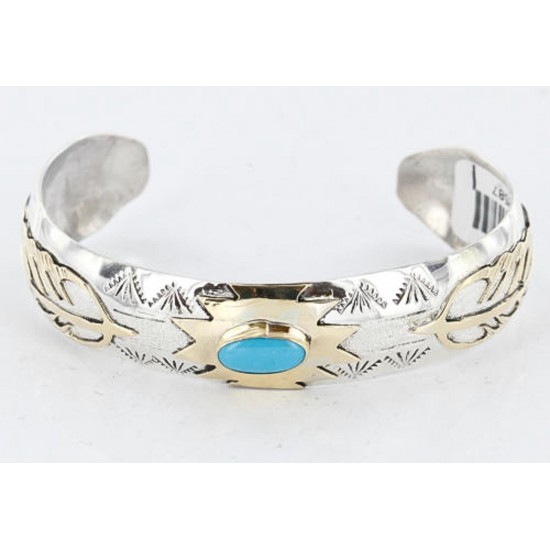 12kt Gold Filled and .925 Sterling Silver Handmade FEATHER Certified Authentic Navajo Turquoise Native American Bracelet 390800842243 All Products 12587-1 390800842243 (by LomaSiiva) 12kt Gold Filled and .925 Sterling Silver Handmade FEATHER Certified Authentic Navajo Turquoise Native American Bracelet 390800842243 All Products 12587-1 390800842243 (by LomaSiiva)