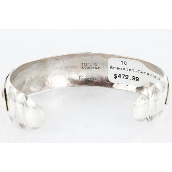 12kt Gold Filled and .925 Sterling Silver Handmade FEATHER Certified Authentic Navajo Turquoise Native American Bracelet 390800842243 All Products 12587-1 390800842243 (by LomaSiiva) 12kt Gold Filled and .925 Sterling Silver Handmade FEATHER Certified Authentic Navajo Turquoise Native American Bracelet 390800842243 All Products 12587-1 390800842243 (by LomaSiiva)