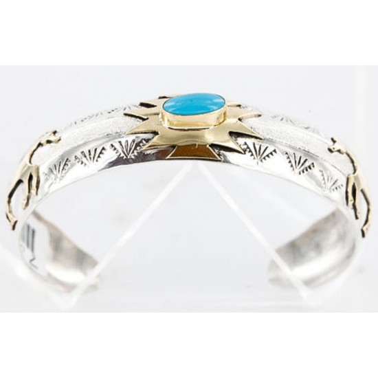 12kt Gold Filled and .925 Sterling Silver Handmade Horse Certified Authentic Navajo Turquoise Native American Bracelet 390800719545 All Products 12587-2D 390800719545 (by LomaSiiva) 12kt Gold Filled and .925 Sterling Silver Handmade Horse Certified Authentic Navajo Turquoise Native American Bracelet 390800719545 All Products 12587-2D 390800719545 (by LomaSiiva)