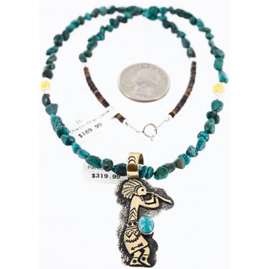 12kt Gold Filled and .925 Sterling Silver Handmade KOKOPELLI Certified Authentic Navajo Turquoise Native American Necklace 371011564672 All Products 371011564672 371011564672 (by LomaSiiva) 12kt Gold Filled and .925 Sterling Silver Handmade KOKOPELLI Certified Authentic Navajo Turquoise Native American Necklace 371011564672 All Products 371011564672 371011564672 (by LomaSiiva)