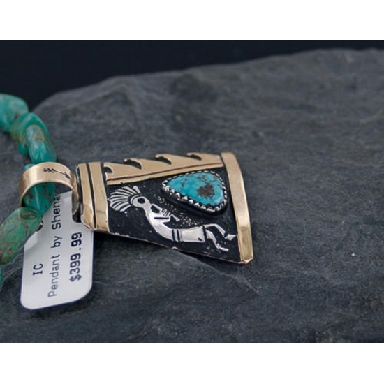 12kt Gold Filled and .925 Sterling Silver Handmade KOKOPELLI Certified Authentic Navajo Turquoise Native American Necklace 390650216576 All Products 390650216576 390650216576 (by LomaSiiva) 12kt Gold Filled and .925 Sterling Silver Handmade KOKOPELLI Certified Authentic Navajo Turquoise Native American Necklace 390650216576 All Products 390650216576 390650216576 (by LomaSiiva)
