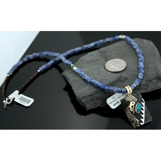 12kt Gold Filled and .925 Sterling Silver Handmade KOKOPELLI Certified Authentic Navajo Turquoise Native American Necklace 390784009992 All Products 390784009992 390784009992 (by LomaSiiva) 12kt Gold Filled and .925 Sterling Silver Handmade KOKOPELLI Certified Authentic Navajo Turquoise Native American Necklace 390784009992 All Products 390784009992 390784009992 (by LomaSiiva)