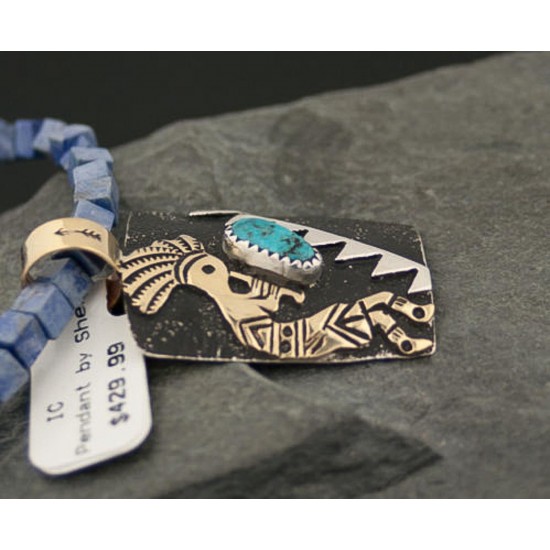 12kt Gold Filled and .925 Sterling Silver Handmade KOKOPELLI Certified Authentic Navajo Turquoise Native American Necklace 390784009992 All Products 390784009992 390784009992 (by LomaSiiva) 12kt Gold Filled and .925 Sterling Silver Handmade KOKOPELLI Certified Authentic Navajo Turquoise Native American Necklace 390784009992 All Products 390784009992 390784009992 (by LomaSiiva)