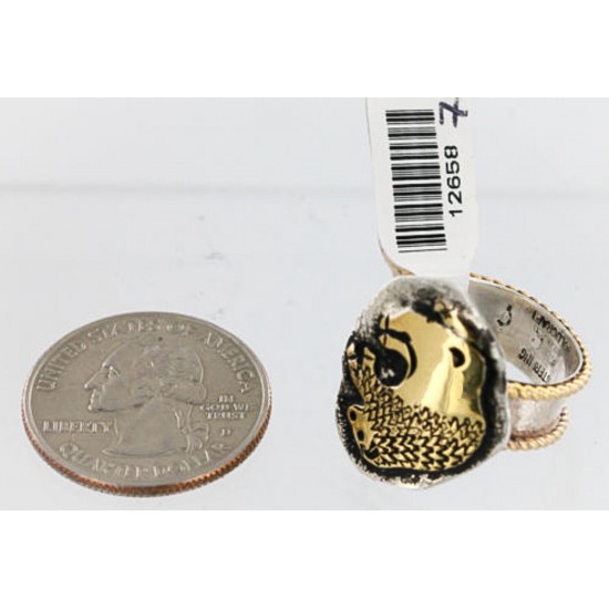 12kt Gold Filled and .925 Sterling Silver Real Handmade Certified Authentic Buffalo Navajo Native American Ring 390849053137 All Products 390849053137 390849053137 (by LomaSiiva) 12kt Gold Filled and .925 Sterling Silver Real Handmade Certified Authentic Buffalo Navajo Native American Ring 390849053137 All Products 390849053137 390849053137 (by LomaSiiva)