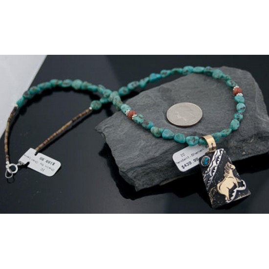 12kt Gold Filled Handmade Horse Certified Authentic .925 Sterling Silver Navajo Turquoise Native American Necklace 370882633206 Clearance 370882633206 370882633206 (by LomaSiiva) 12kt Gold Filled Handmade Horse Certified Authentic .925 Sterling Silver Navajo Turquoise Native American Necklace 370882633206 Clearance 370882633206 370882633206 (by LomaSiiva)