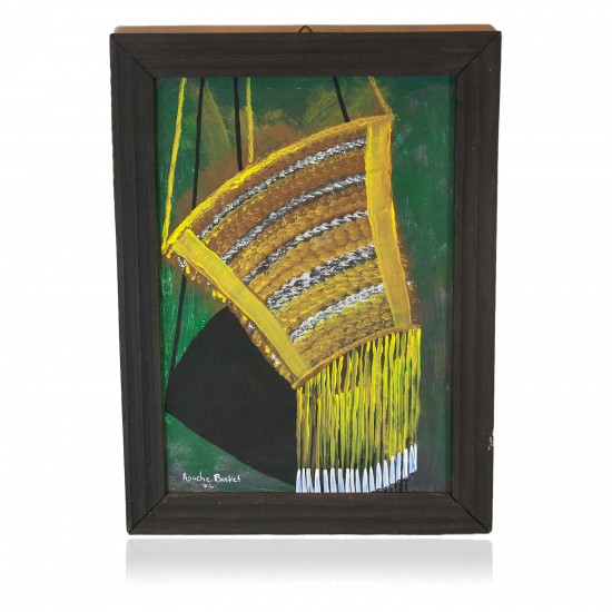 $300 Apache Certified Authentic Painted by Acrylic Apache Basket Native American Painting 10794-1 Painting NB160310214317 10794-1 (by LomaSiiva) $300 Apache Certified Authentic Painted by Acrylic Apache Basket Native American Painting 10794-1 Painting NB160310214317 10794-1 (by LomaSiiva)