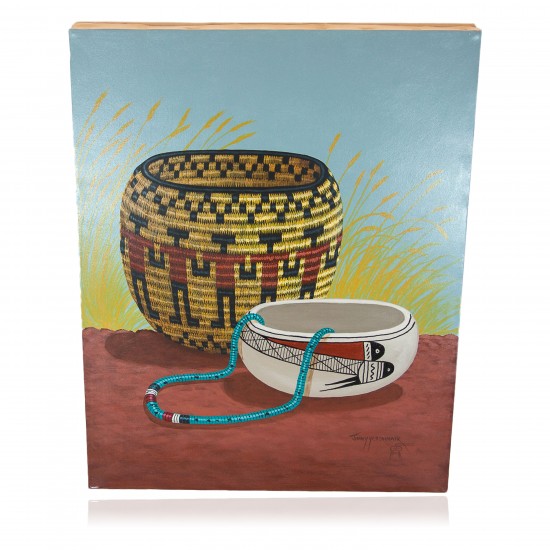 $350 Navajo Certified Authentic Painted by Acrylic Basket Native American Painting 10802-3 Painting NB160310221039 10802-3 (by LomaSiiva) $350 Navajo Certified Authentic Painted by Acrylic Basket Native American Painting 10802-3 Painting NB160310221039 10802-3 (by LomaSiiva)