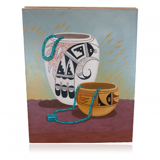 $350 Navajo Pottery Certified Authentic Painted by Acrylic Native American Painting 10802-4 Painting NB160310224622 10802-4 (by LomaSiiva) $350 Navajo Pottery Certified Authentic Painted by Acrylic Native American Painting 10802-4 Painting NB160310224622 10802-4 (by LomaSiiva)