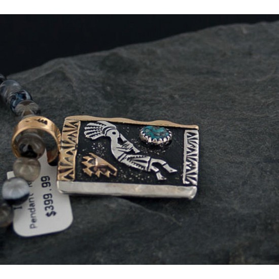 12kt Gold Filled and .925 Sterling Silver Handmade KOKOPELLI Certified Authentic Navajo Turquoise Native American Necklace 370885811699 All Products 370885811699 370885811699 (by LomaSiiva) 12kt Gold Filled and .925 Sterling Silver Handmade KOKOPELLI Certified Authentic Navajo Turquoise Native American Necklace 370885811699 All Products 370885811699 370885811699 (by LomaSiiva)