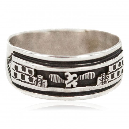 .925 Sterling Silver Certified Authentic Hopi Native American Ring Size 10 18310-2 All Products NB160603014620 18310-2 (by LomaSiiva) .925 Sterling Silver Certified Authentic Hopi Native American Ring Size 10 18310-2 All Products NB160603014620 18310-2 (by LomaSiiva)