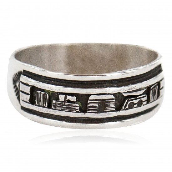 .925 Sterling Silver Certified Authentic Hopi Story Teller Native American Ring Size 12 18306 All Products NB160603001435 18306 (by LomaSiiva) .925 Sterling Silver Certified Authentic Hopi Story Teller Native American Ring Size 12 18306 All Products NB160603001435 18306 (by LomaSiiva)