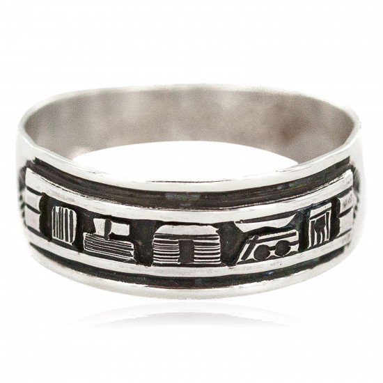 .925 Sterling Silver Certified Authentic Hopi Story Teller Native American Ring Size 13 18306-1 All Products NB160603012233 18306-1 (by LomaSiiva) .925 Sterling Silver Certified Authentic Hopi Story Teller Native American Ring Size 13 18306-1 All Products NB160603012233 18306-1 (by LomaSiiva)