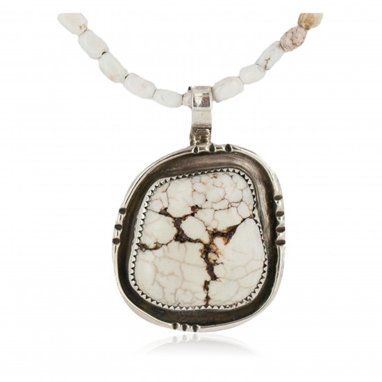 .925 Sterling Silver Certified Authentic Navajo Natural White Buffalo Native American Necklace 18280-3-15975-8 All Products NB160430204226 18280-3-15975-8 (by LomaSiiva) .925 Sterling Silver Certified Authentic Navajo Natural White Buffalo Native American Necklace 18280-3-15975-8 All Products NB160430204226 18280-3-15975-8 (by LomaSiiva)