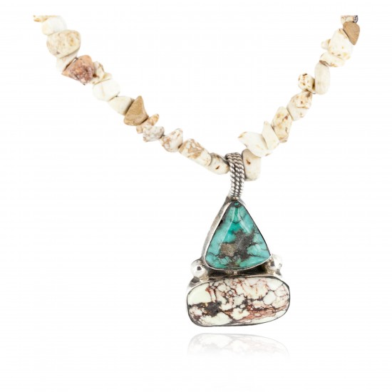 .925 Sterling Silver Certified Authentic Navajo Natural White Buffalo Native American Necklace 34032-6-15222 All Products NB160109023616 34032-6-15222 (by LomaSiiva) .925 Sterling Silver Certified Authentic Navajo Natural White Buffalo Native American Necklace 34032-6-15222 All Products NB160109023616 34032-6-15222 (by LomaSiiva)