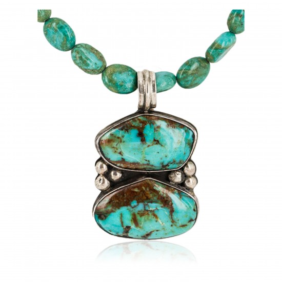 .925 Sterling Silver Certified Authentic Navajo Turquoise Native American Necklace 14566-5-15338 All Products NB160212185246 14566-5-15338 (by LomaSiiva) .925 Sterling Silver Certified Authentic Navajo Turquoise Native American Necklace 14566-5-15338 All Products NB160212185246 14566-5-15338 (by LomaSiiva)