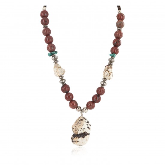 .925 Sterling Silver Certified Authentic Navajo White Howlite Jasper Native American Necklace 750227-2 All Products NB160514204824 750227-2 (by LomaSiiva) .925 Sterling Silver Certified Authentic Navajo White Howlite Jasper Native American Necklace 750227-2 All Products NB160514204824 750227-2 (by LomaSiiva)