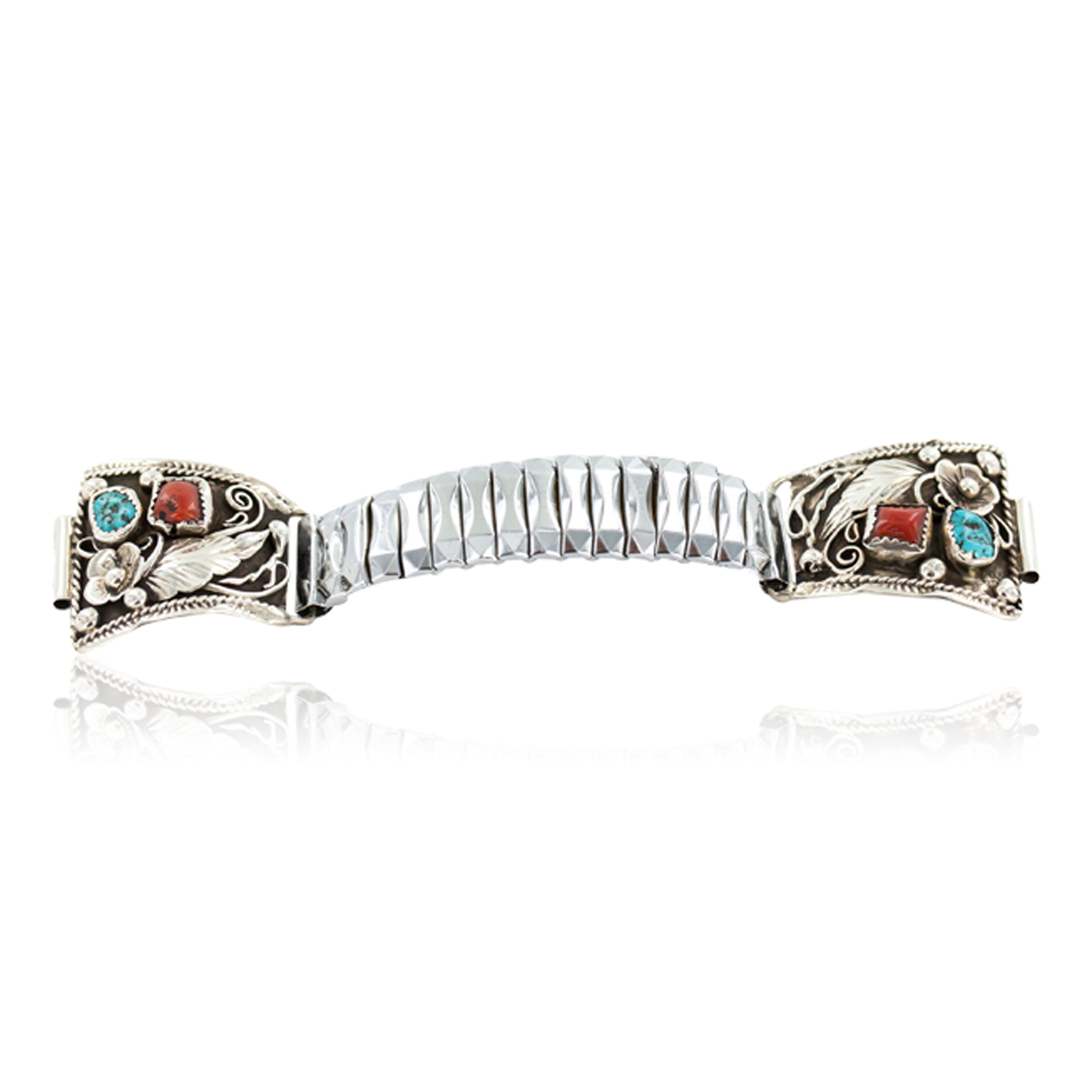.925 Sterling Silver Handmade Certified Authentic Navajo Natural Turquoise Coral Native American Watchband 1131 All Products NB160319222247 1131 (by LomaSiiva) .925 Sterling Silver Handmade Certified Authentic Navajo Natural Turquoise Coral Native American Watchband 1131 All Products NB160319222247 1131 (by LomaSiiva)