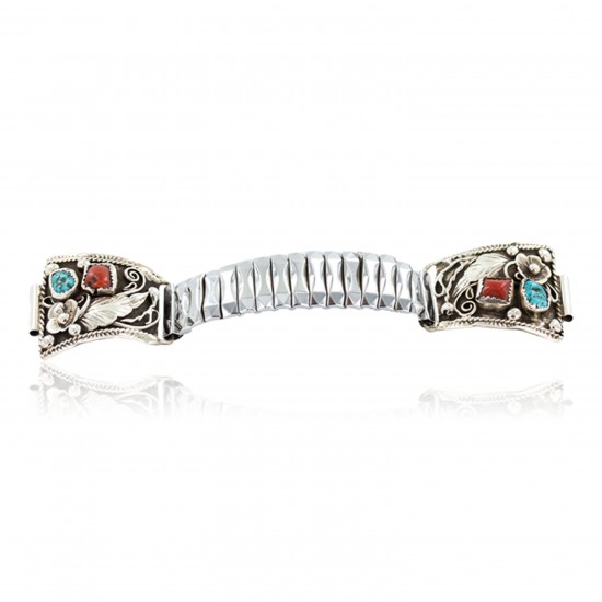 .925 Sterling Silver Handmade Certified Authentic Navajo Natural Turquoise Coral Native American Watchband 1131 All Products NB160319222247 1131 (by LomaSiiva) .925 Sterling Silver Handmade Certified Authentic Navajo Natural Turquoise Coral Native American Watchband 1131 All Products NB160319222247 1131 (by LomaSiiva)