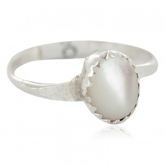 .925 Sterling Silver Navajo Certified Authentic Handmade Mother of Pearl Native American Ring Size 5 24501-1 All Products NB160409213913 24501-1 (by LomaSiiva) .925 Sterling Silver Navajo Certified Authentic Handmade Mother of Pearl Native American Ring Size 5 24501-1 All Products NB160409213913 24501-1 (by LomaSiiva)