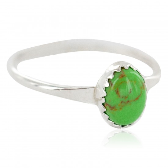 .925 Sterling Silver Navajo Certified Authentic Handmade Natural Gaspeite Native American Ring Size 6 1/2 24500-5 All Products NB160409221502 24500-5 (by LomaSiiva) .925 Sterling Silver Navajo Certified Authentic Handmade Natural Gaspeite Native American Ring Size 6 1/2 24500-5 All Products NB160409221502 24500-5 (by LomaSiiva)