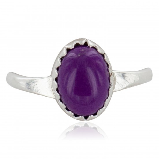 .925 Sterling Silver Navajo Certified Authentic Handmade Natural Sugilite Native American Ring Size 6 24506-5 All Products NB160409192124 24506-5 (by LomaSiiva) .925 Sterling Silver Navajo Certified Authentic Handmade Natural Sugilite Native American Ring Size 6 24506-5 All Products NB160409192124 24506-5 (by LomaSiiva)
