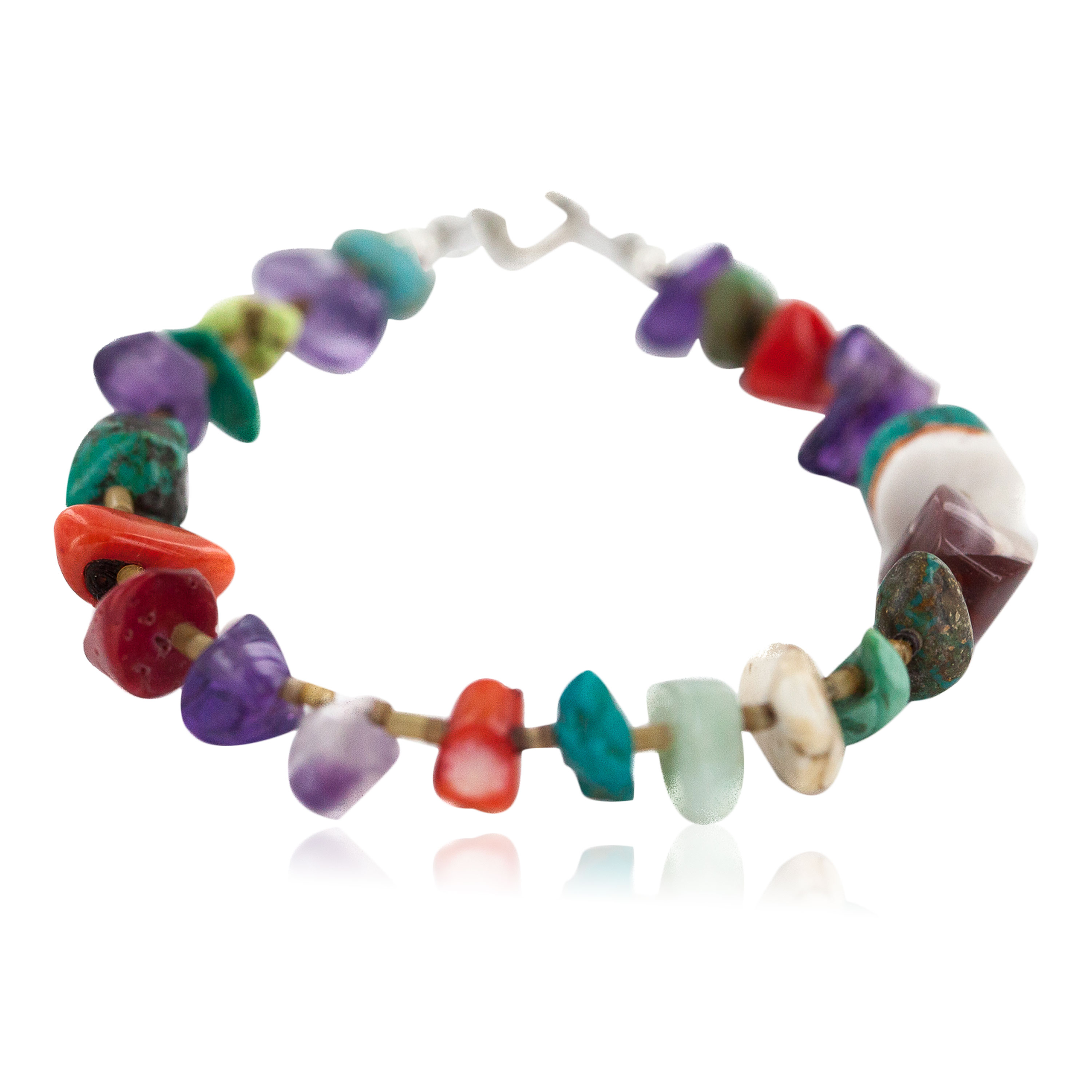 .925 Sterling Silver Navajo Certified Authentic Natural Turquoise Multicolor Stones Native American Bracelet 13174-1 All Products NB160514192249 13174-1 (by LomaSiiva) .925 Sterling Silver Navajo Certified Authentic Natural Turquoise Multicolor Stones Native American Bracelet 13174-1 All Products NB160514192249 13174-1 (by LomaSiiva)