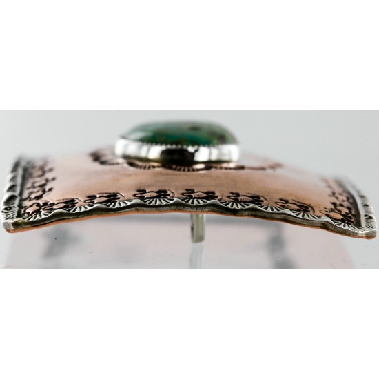 Certified Authentic Navajo .925 Sterling Silver and Copper Natural Turquoise Native American Buckle 86754563 All Products 371219434080 86754563 (by LomaSiiva) Certified Authentic Navajo .925 Sterling Silver and Copper Natural Turquoise Native American Buckle 86754563 All Products 371219434080 86754563 (by LomaSiiva)