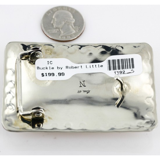 Certified Authentic Navajo Nickel Turquoise Native American Buckle 1192-3 All Products 390957619969 1192-3 (by LomaSiiva) Certified Authentic Navajo Nickel Turquoise Native American Buckle 1192-3 All Products 390957619969 1192-3 (by LomaSiiva)