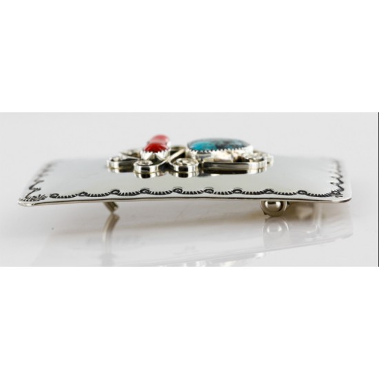 Certified Authentic Navajo Nickel Turquoise Native American Buckle 1192-3 All Products 390957619969 1192-3 (by LomaSiiva) Certified Authentic Navajo Nickel Turquoise Native American Buckle 1192-3 All Products 390957619969 1192-3 (by LomaSiiva)