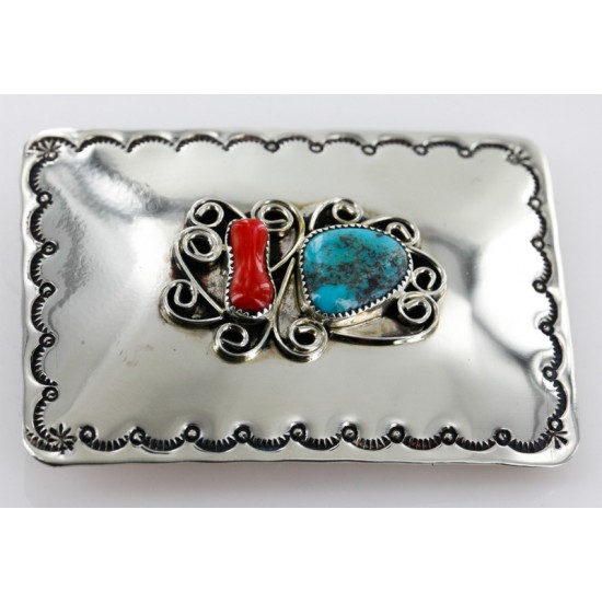 Certified Authentic Navajo Nickel Turquoise Native American Buckle 1192-3 All Products 390957619969 1192-3 (by LomaSiiva) Certified Authentic Navajo Nickel Turquoise Native American Buckle 1192-3 All Products 390957619969 1192-3 (by LomaSiiva)