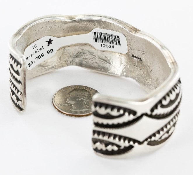 Certified Authentic Signed Mona Antia Apache .925 Sterling Silver Native American Bracelet 12524 All Products 371180678891 12524 (by LomaSiiva) Certified Authentic Signed Mona Antia Apache .925 Sterling Silver Native American Bracelet 12524 All Products 371180678891 12524 (by LomaSiiva)