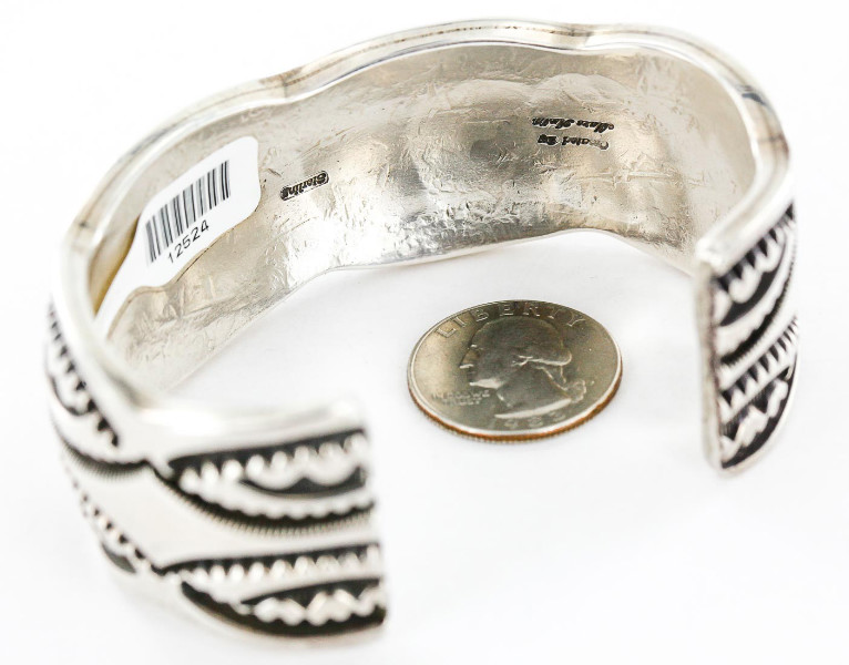 Certified Authentic Signed Mona Antia Apache .925 Sterling Silver Native American Bracelet 12524 All Products 371180678891 12524 (by LomaSiiva) Certified Authentic Signed Mona Antia Apache .925 Sterling Silver Native American Bracelet 12524 All Products 371180678891 12524 (by LomaSiiva)
