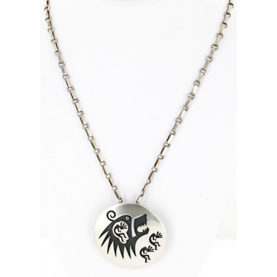 Kokopelli Bear Certified Authentic Hopi .925 Sterling Silver Signed Pin and Pendant Native American Necklace 15025 Pins 371180628050 15025 (by LomaSiiva) Kokopelli Bear Certified Authentic Hopi .925 Sterling Silver Signed Pin and Pendant Native American Necklace 15025 Pins 371180628050 15025 (by LomaSiiva)
