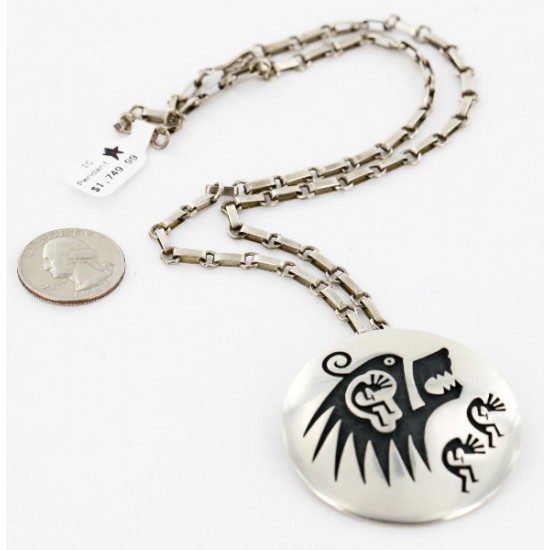 Kokopelli Bear Certified Authentic Hopi .925 Sterling Silver Signed Pin and Pendant Native American Necklace 15025 Pins 371180628050 15025 (by LomaSiiva) Kokopelli Bear Certified Authentic Hopi .925 Sterling Silver Signed Pin and Pendant Native American Necklace 15025 Pins 371180628050 15025 (by LomaSiiva)