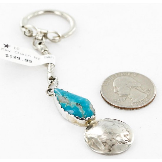 Vintage Style OLD Buffalo Coin Certified Authentic Navajo .925 Sterling Silver Natural Turquoise Native American Keychain 10320-2 All Products 390996203801 10320-2 (by LomaSiiva) Vintage Style OLD Buffalo Coin Certified Authentic Navajo .925 Sterling Silver Natural Turquoise Native American Keychain 10320-2 All Products 390996203801 10320-2 (by LomaSiiva)
