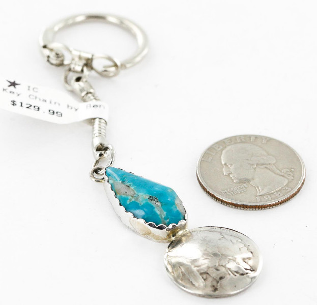 Vintage Style OLD Buffalo Coin Certified Authentic Navajo .925 Sterling Silver Natural Turquoise Native American Keychain 10320-2 All Products 390996203801 10320-2 (by LomaSiiva) Vintage Style OLD Buffalo Coin Certified Authentic Navajo .925 Sterling Silver Natural Turquoise Native American Keychain 10320-2 All Products 390996203801 10320-2 (by LomaSiiva)