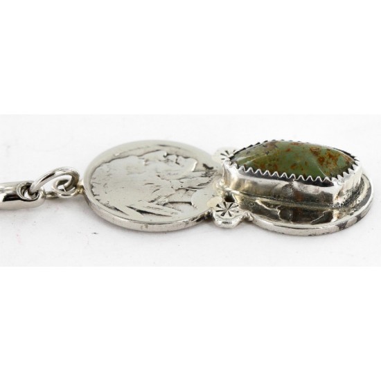 2 Vintage Style OLD Buffalo Coin Certified Authentic Navajo .925 Sterling Silver Natural Turquoise Native American Keychain 10320-1 All Products 390996201170 10320-1 (by LomaSiiva) 2 Vintage Style OLD Buffalo Coin Certified Authentic Navajo .925 Sterling Silver Natural Turquoise Native American Keychain 10320-1 All Products 390996201170 10320-1 (by LomaSiiva)