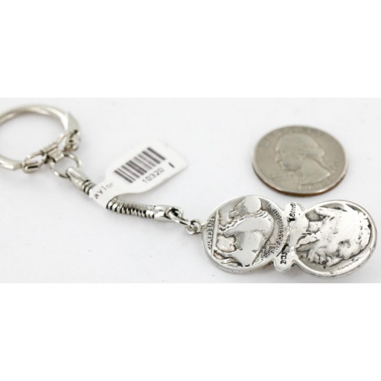 2 Vintage Style OLD Buffalo Coin Certified Authentic Navajo .925 Sterling Silver Natural Turquoise Native American Keychain 10320-1 All Products 390996201170 10320-1 (by LomaSiiva) 2 Vintage Style OLD Buffalo Coin Certified Authentic Navajo .925 Sterling Silver Natural Turquoise Native American Keychain 10320-1 All Products 390996201170 10320-1 (by LomaSiiva)