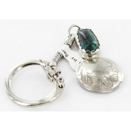 Vintage Style OLD Buffalo Coin Certified Authentic Navajo .925 Sterling Silver Natural Turquoise Native American Keychain 10320-4 All Products 371208513306 10320-4 (by LomaSiiva) Vintage Style OLD Buffalo Coin Certified Authentic Navajo .925 Sterling Silver Natural Turquoise Native American Keychain 10320-4 All Products 371208513306 10320-4 (by LomaSiiva)