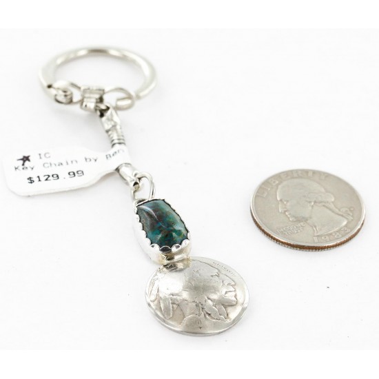 Vintage Style OLD Buffalo Coin Certified Authentic Navajo .925 Sterling Silver Natural Turquoise Native American Keychain 10320-4 All Products 371208513306 10320-4 (by LomaSiiva) Vintage Style OLD Buffalo Coin Certified Authentic Navajo .925 Sterling Silver Natural Turquoise Native American Keychain 10320-4 All Products 371208513306 10320-4 (by LomaSiiva)