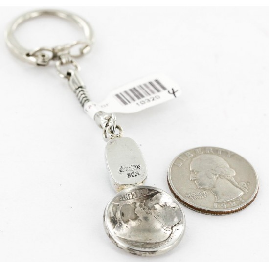 Vintage Style OLD Buffalo Coin Certified Authentic Navajo .925 Sterling Silver Natural Turquoise Native American Keychain 10320-4 All Products 371208513306 10320-4 (by LomaSiiva) Vintage Style OLD Buffalo Coin Certified Authentic Navajo .925 Sterling Silver Natural Turquoise Native American Keychain 10320-4 All Products 371208513306 10320-4 (by LomaSiiva)