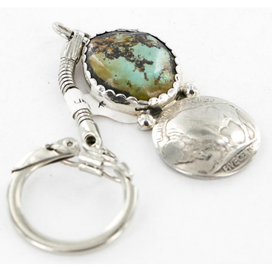Vintage Style OLD Buffalo Coin Certified Authentic Navajo .925 Sterling Silver Natural Turquoise Native American Keychain 10327 All Products 390996203010 10327 (by LomaSiiva) Vintage Style OLD Buffalo Coin Certified Authentic Navajo .925 Sterling Silver Natural Turquoise Native American Keychain 10327 All Products 390996203010 10327 (by LomaSiiva)