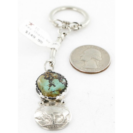 Vintage Style OLD Buffalo Coin Certified Authentic Navajo .925 Sterling Silver Natural Turquoise Native American Keychain 10327 All Products 390996203010 10327 (by LomaSiiva) Vintage Style OLD Buffalo Coin Certified Authentic Navajo .925 Sterling Silver Natural Turquoise Native American Keychain 10327 All Products 390996203010 10327 (by LomaSiiva)
