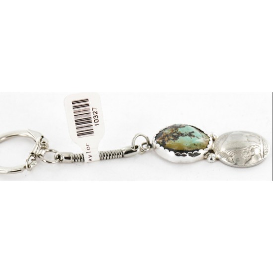 Vintage Style OLD Buffalo Coin Certified Authentic Navajo .925 Sterling Silver Natural Turquoise Native American Keychain 10327 All Products 390996203010 10327 (by LomaSiiva) Vintage Style OLD Buffalo Coin Certified Authentic Navajo .925 Sterling Silver Natural Turquoise Native American Keychain 10327 All Products 390996203010 10327 (by LomaSiiva)