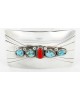 Certified Authentic Navajo .925 Sterling Silver Natural Turquoise and Coral Native American Buckle 1195 All Products 390989979861 1195 (by LomaSiiva) Certified Authentic Navajo .925 Sterling Silver Natural Turquoise and Coral Native American Buckle 1195 All Products 390989979861 1195 (by LomaSiiva)