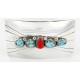 Certified Authentic Navajo .925 Sterling Silver Natural Turquoise and Coral Native American Buckle 1195 All Products 390989979861 1195 (by LomaSiiva) Certified Authentic Navajo .925 Sterling Silver Natural Turquoise and Coral Native American Buckle 1195 All Products 390989979861 1195 (by LomaSiiva)