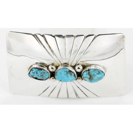Certified Authentic Navajo .925 Sterling Silver Natural Turquoise Native American Buckle 1194-2 All Products 390989977241 1194-2 (by LomaSiiva) Certified Authentic Navajo .925 Sterling Silver Natural Turquoise Native American Buckle 1194-2 All Products 390989977241 1194-2 (by LomaSiiva)