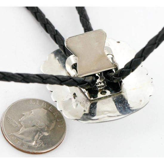 Handmade Certified Authentic Navajo .925 Sterling Silver Natural Turquoise Native American Bolo Tie 1190-2 All Products 371202313438 1190-2 (by LomaSiiva) Handmade Certified Authentic Navajo .925 Sterling Silver Natural Turquoise Native American Bolo Tie 1190-2 All Products 371202313438 1190-2 (by LomaSiiva)