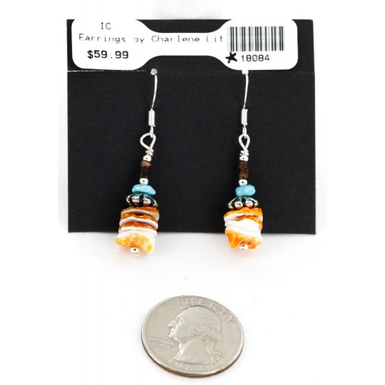 Certified Authentic Navajo .925 Sterling Silver Natural Turquoise Spiny Oyster Set Native American Necklace and Earrings 16038-18084 Sets 391005803622 16038-18084 (by LomaSiiva) Certified Authentic Navajo .925 Sterling Silver Natural Turquoise Spiny Oyster Set Native American Necklace and Earrings 16038-18084 Sets 391005803622 16038-18084 (by LomaSiiva)